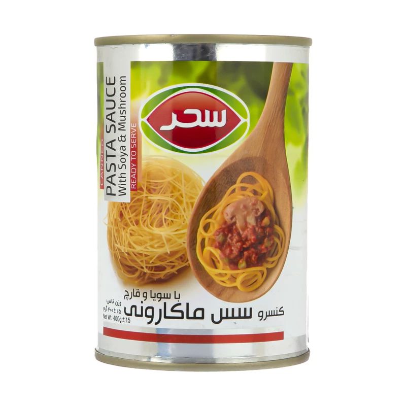 سحر کنسرو مایه ماکارونی قوطی 410 گرمی