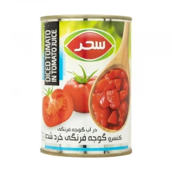 سحر کنسرو گوجه پوست کنده در آب گوجه400گ