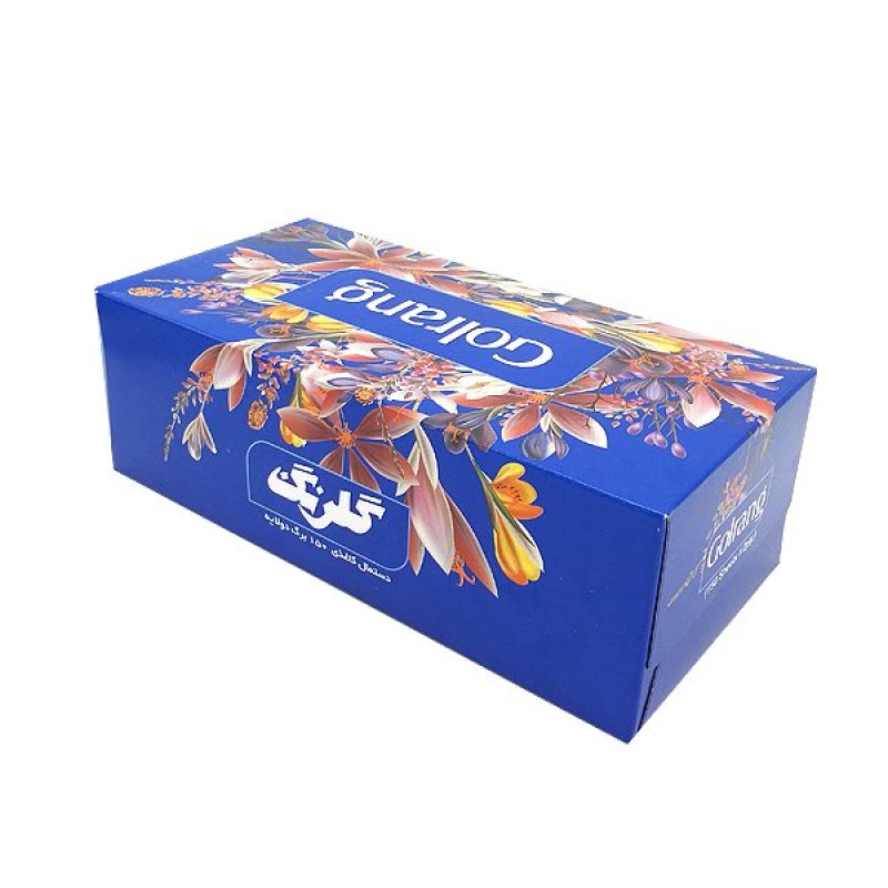 دستمال گلرنگ دستمال جعبه 150 برگ دو لایه