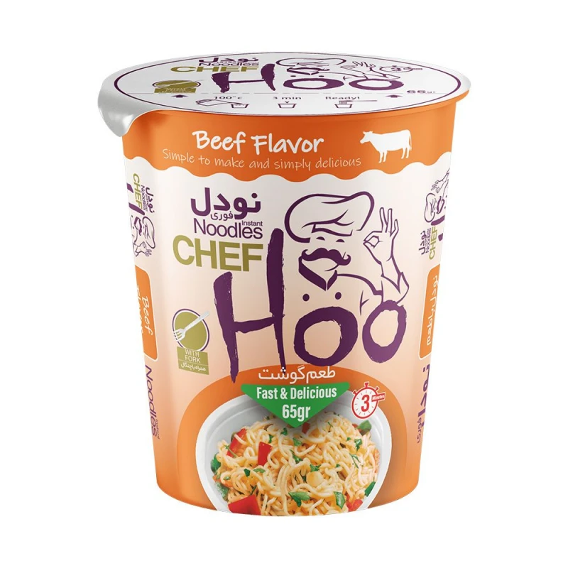 شف هو نودل کاپ گوشت 65 گرم