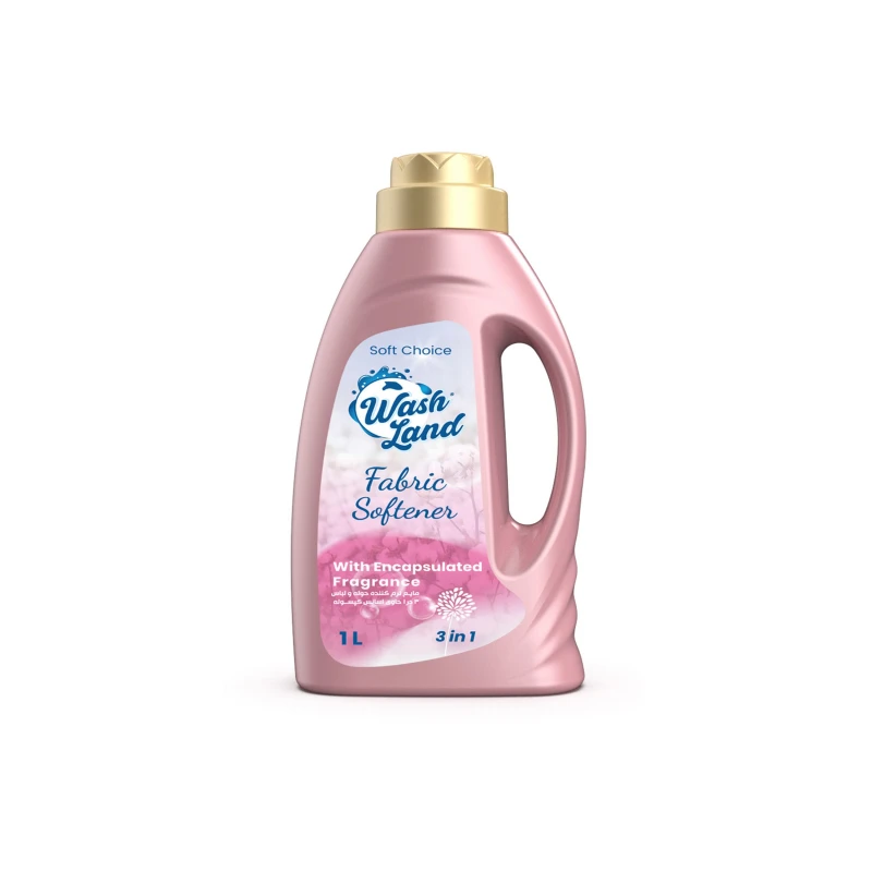 مایع نرم کننده حوله  و لباس 1 لیتری واش لند با اسانس کپسوله
