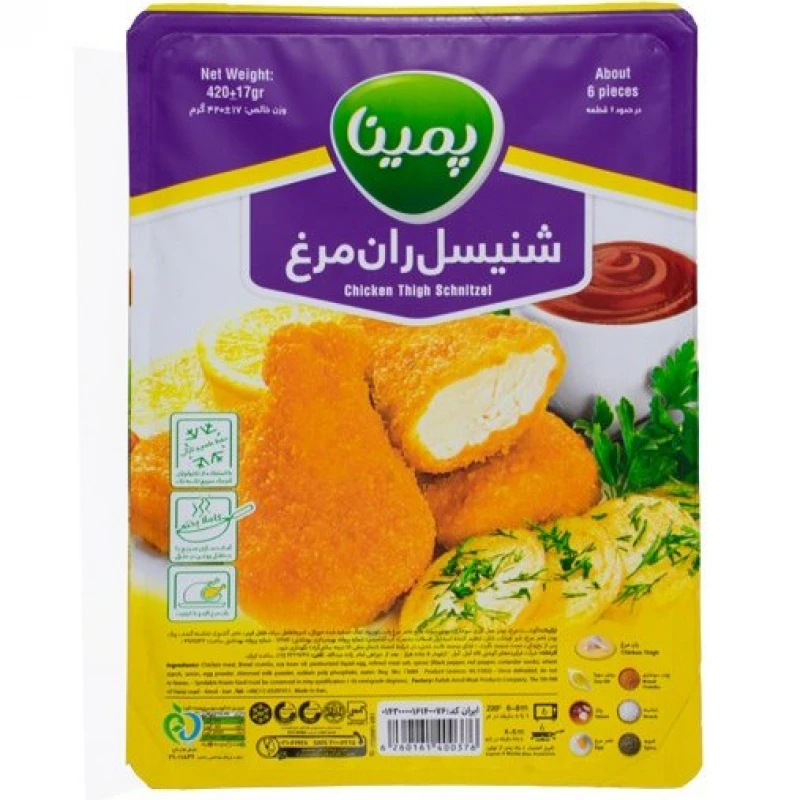 پمینا شنیسل ران مرغ فرمینگ 420گ کاله