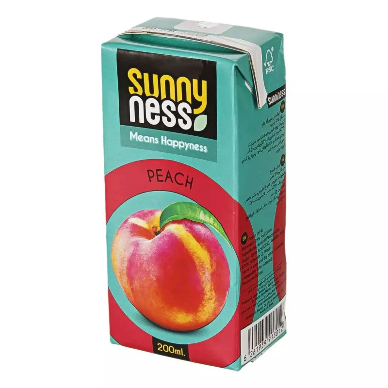 سانی نس آبمیوه هلو 200میل پاکتی