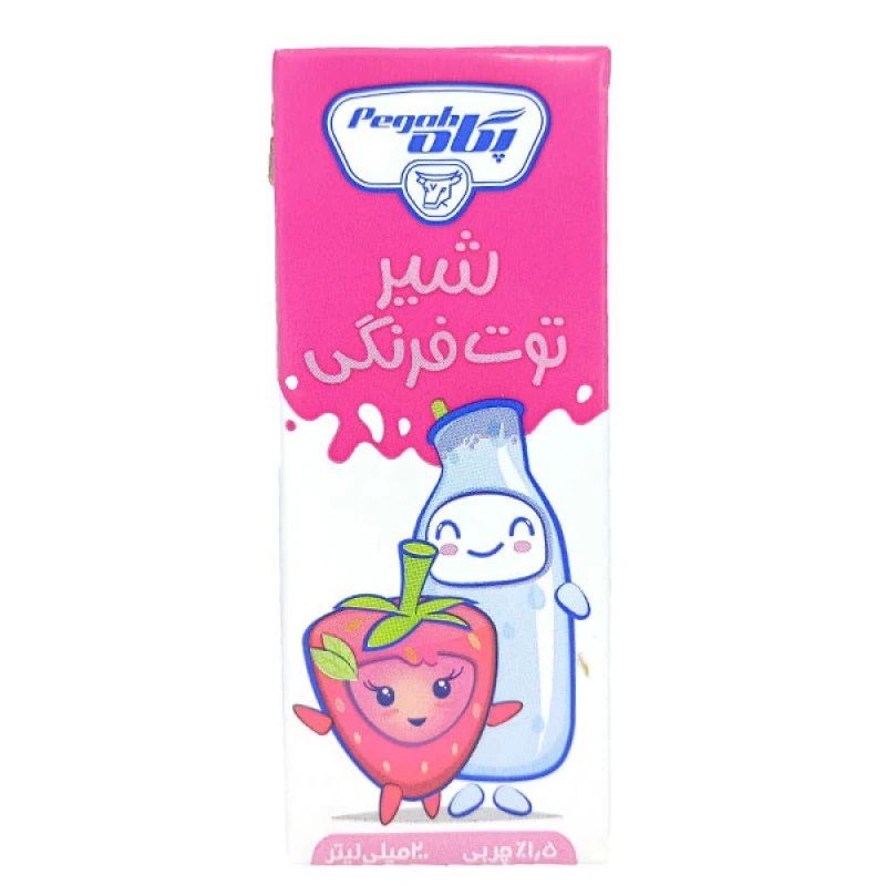 پگاه شیر توت فرنگی 200میل
