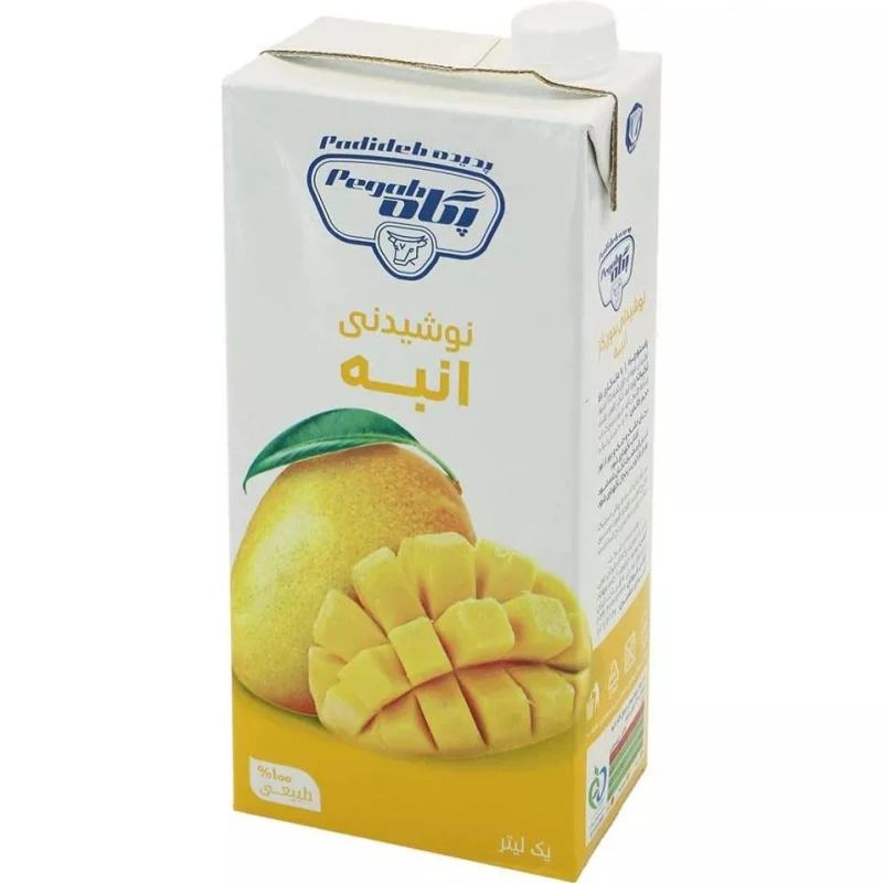 پگاه نوشیدنی انبه 1لیتر پاکتی